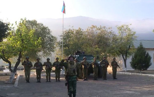 İşğaldan azad edilmiş Ağbənddə bayrağımız ucaldıldı – Video