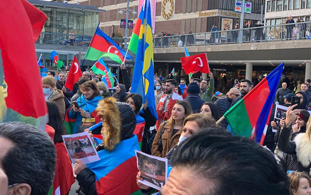 İsveç krallığında erməni terroru əleyhinə aksiya keçirildi – Fotolar