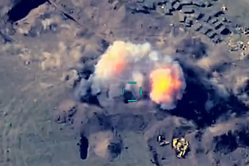 Düşmənin canlı qüvvəsi sərrast atəşlə məhv edildi – Video