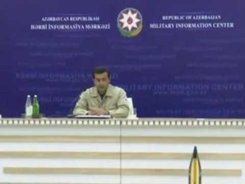 Hərbi İnformasiya Mərkəzində brifinq – CANLI