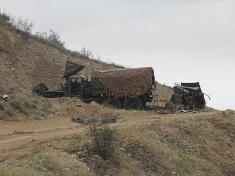 Düşmənin zirehli texnikaları məhv edildi – Video