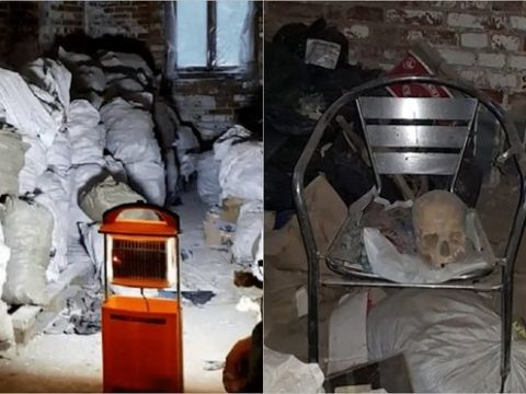 Aldığı əraziyə baxış keçirərkən içərisində insan qalıqları olan 300 çuval aşkarladı – FOTO