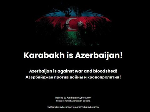 Azərbaycanlı hakerlər erməni saytına bunu yerləşdirdi – Foto
