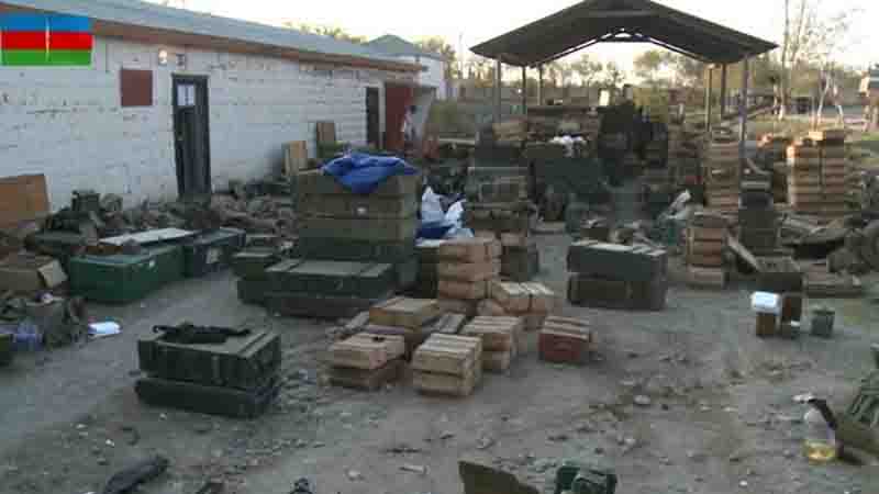 Cəbrayıl və Füzuli istiqamətində düşməndən ələ keçirilən hərbi qənimətlər (VİDEO)