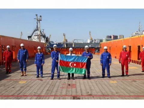 Harda üzməklərindən asılı olmayaraq dənizçilərin qəlbi Vətən eşqi, Azərbaycan sevgisi ilə döyünür – FOTO