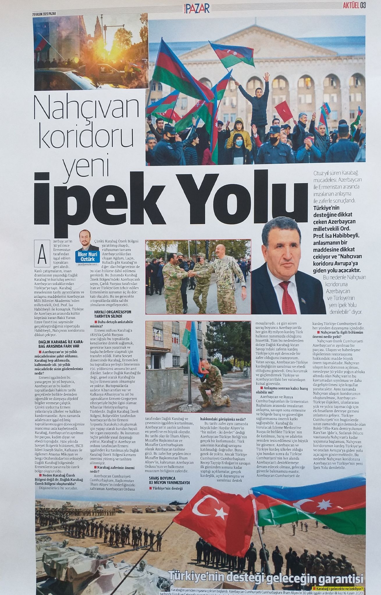 Akademik İsa Həbibbəyli: “Naxçıvan koridoru –  Yeni ipək yolu”