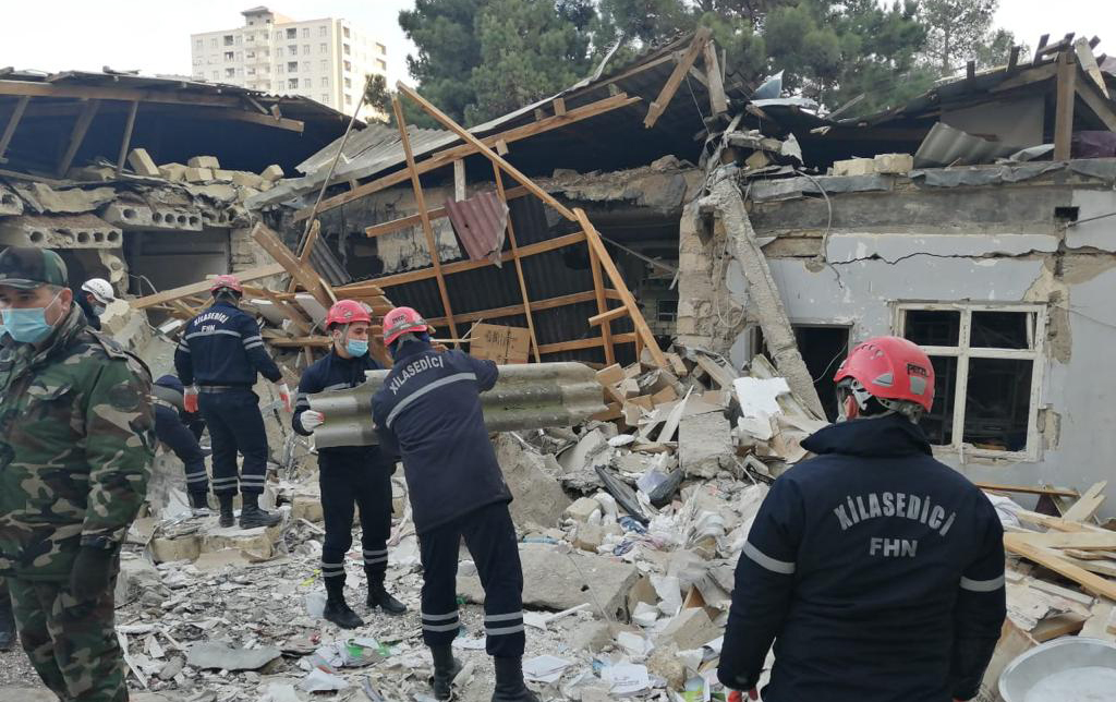 Xırdalanda partlayışdan sonrakı vəziyyət – Video