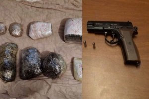 Sumqayıt sakinindən narkotik vasitə və silah aşkarlanaraq götürüldü