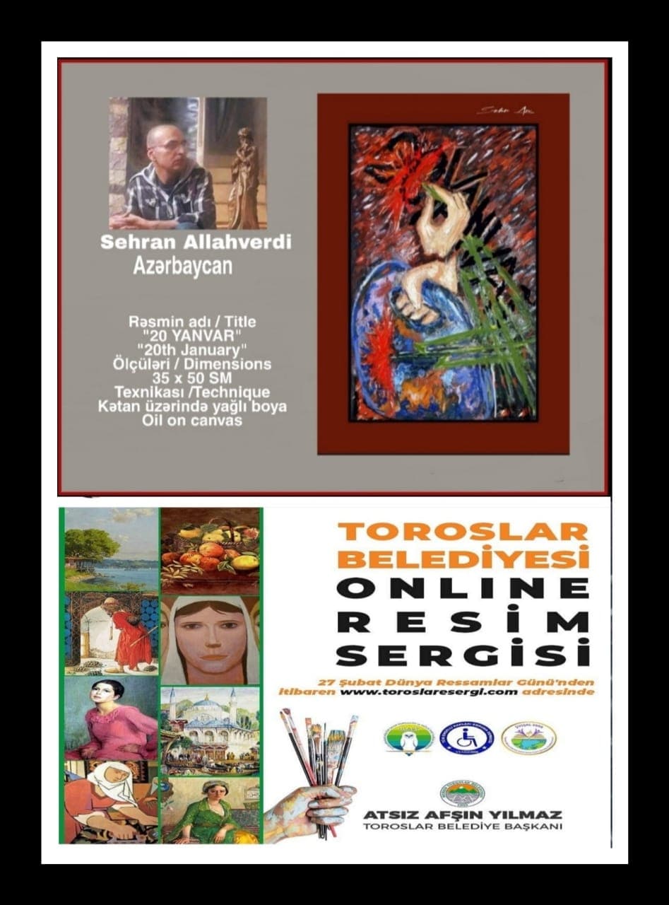 Rəssam Sehran Allahverdinin “20 Yanvar” adlı rəsmi Türkiyədə keçiriləcək rəsm sərgisində…