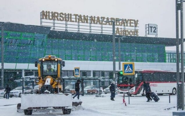 Nur-Sultan hava limanı müvəqqəti bağlanıb