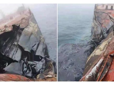 Yük gəmisi ilə tanker toqquşub…