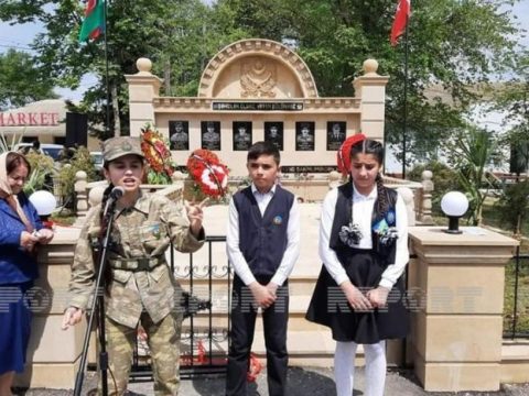 Salyanda şəhidlərin xatirə kompleksi açılıb