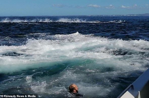 Qayığına balina çırpılan kişi dəniz nəhənginin qarnına düşməkdən son anda xilas olub