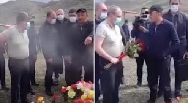 Nikola şok: məzara gül qoymasına icazə verilmədi – Video