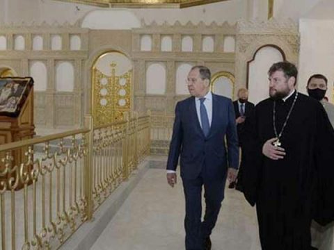 Lavrov Müqəddəs Məryəm kilsəsini ziyarət etdi