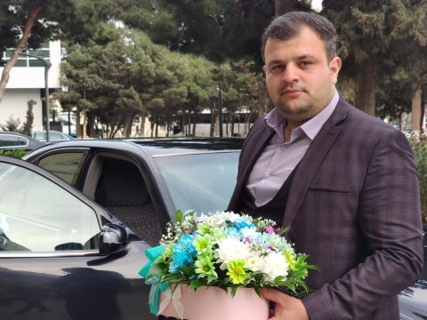 Kəlbəcərdə minaya düşərək şəhid olan operatorla vida mərasimi keçirilir