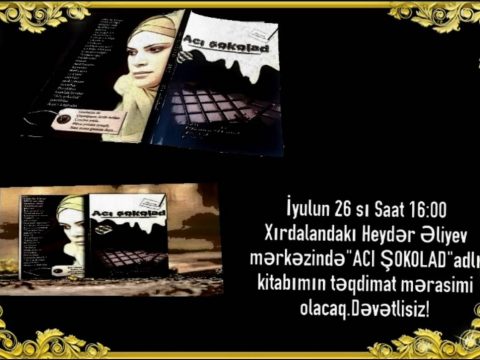 Şair Günay Ümid “Acı şokoladı” təqdim edəcək