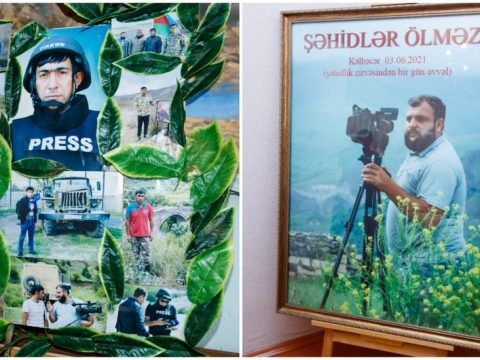 Prezident şəhid jurnalistlərin ailələrinə ev verdi – FOTOLAR