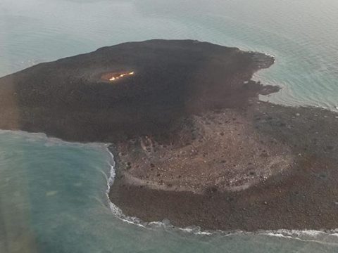Vulkanın püskürdüyü yerdən – Video