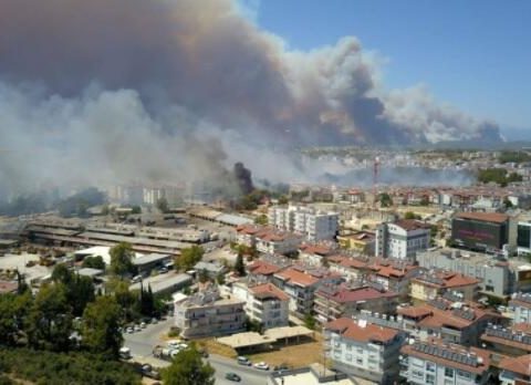 Çanaqqalada baş verən yanğın nəzarətə alındı