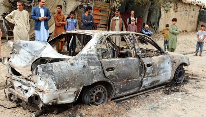 Kərzai hava limanına raket atıldı – VİDEO