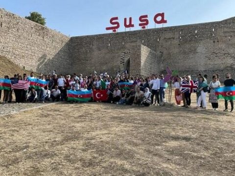 Diaspor nümayəndələri Şuşada – Foto