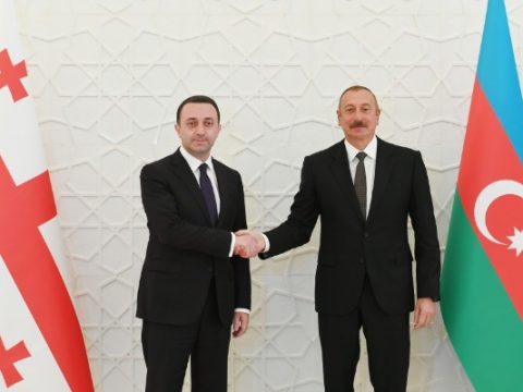 İlham Əliyev Qaribaşvili ilə görüşdü – Fotolar