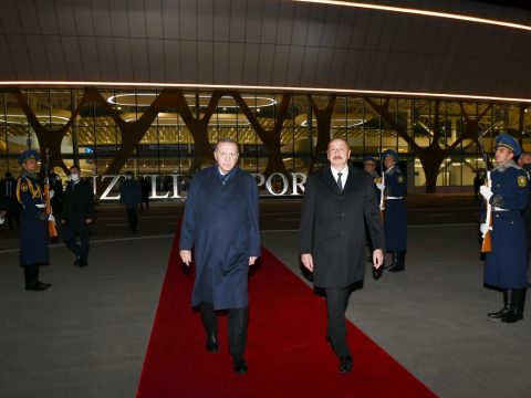 Rəcəb Tayyib Ərdoğanın Azərbaycana rəsmi səfəri başa çatıb VIDEO