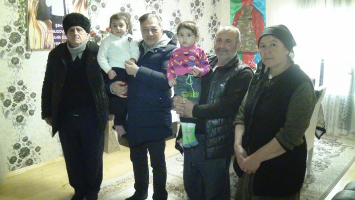 Şəkidə şəhid ailələri ziyarət edilib (FOTO)
