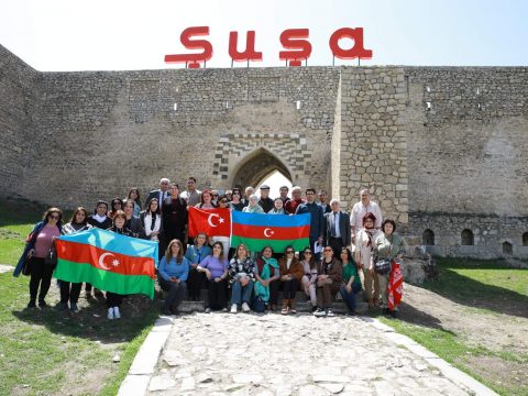 Ədəbiyyat İnstitutunun əməkdaşları Şuşaya səfər edib