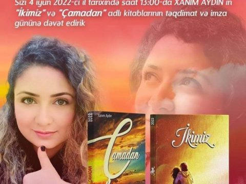 Xanım Aydın yeni kitablarını təqdim edəcək…