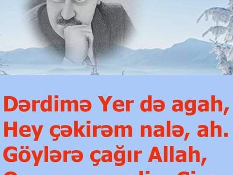 Çiynində Tanrı əli olan şair… -Leyla Məcidova yazır