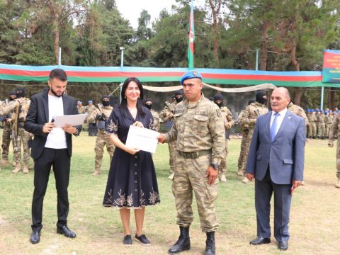 Silahlı Qüvvələr Günü münasibətilə hərbi hissələrdə tədbir təşkil olunub