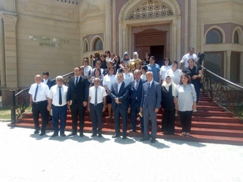 Şirvan şəhərində yazıçı- publisist Yunus Oğuzla görüş keçirilib