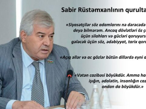 Azərbaycan Yazıçılar Birliyinin VIII qurultayında Xalq şairi Sabir Rüstəmxanlının çıxışı