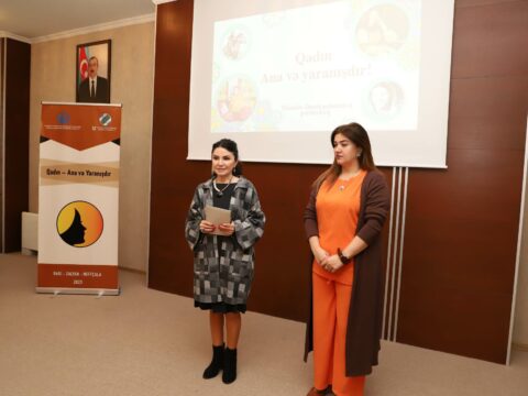 “İz” Mədəniyyətin İnkişafına Dəstək İctimai Birliyi tərəfindən icra edilən “Qadın- Ana və     Yaranışdır” layihəsi çərçivəsində təlim keçirib