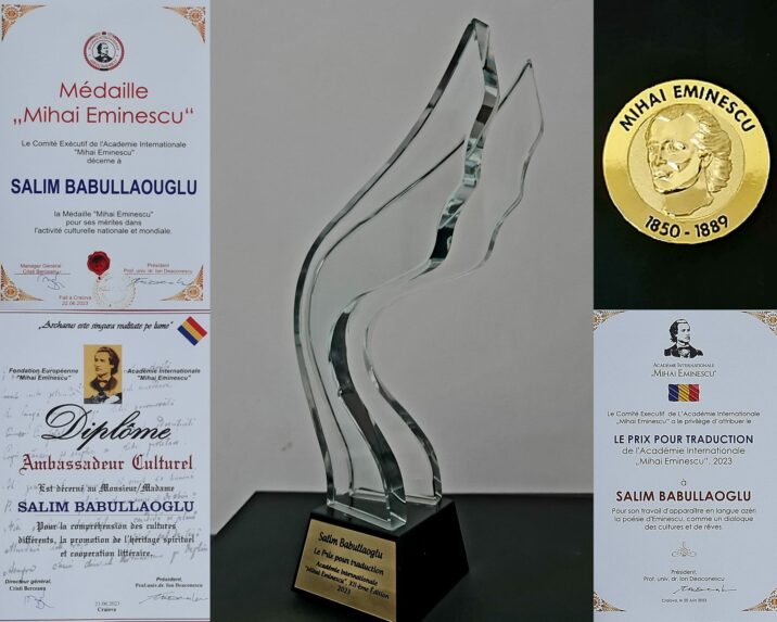 Səlim BABULLAOĞLU daha bir mükafatla təltif edildi