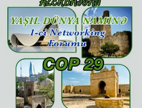 Azərbaycanda keçiriləcək COP29 çərçivəsində “Yaşıl Dünya Naminə” 1-ci Networking Forumuna start verildi