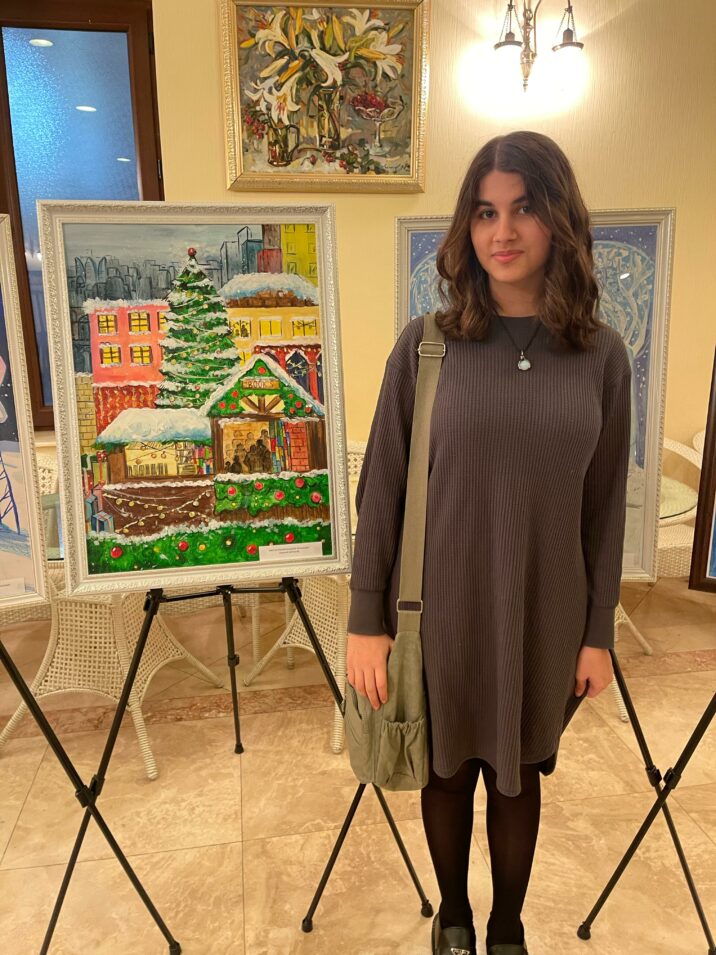 Kitabxananın oxucusunun Gənclər Gününə həsr olunmuş fərdi rəsm sərgisi açıldı