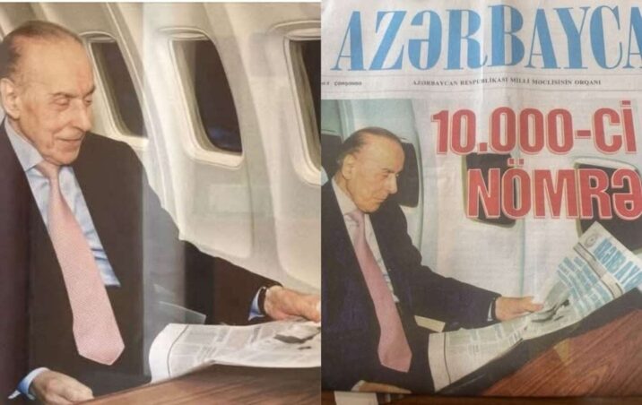 “Azərbaycan” qəzeti Heydər Əliyevlə bağlı fotonu saxtalaşdırdı