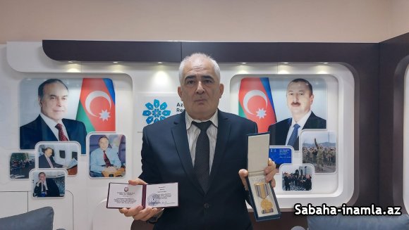 Tanınmış jurnalist Namiq Məmmədli Prezidentin təsis etdiyi yubiley medalı ilə təltif olunub