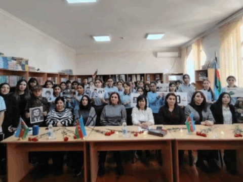 Yasamal rayonunun kitabxanalarında 20 Yanvar şəhidlərinin xatirəsi anıldı – FOTO