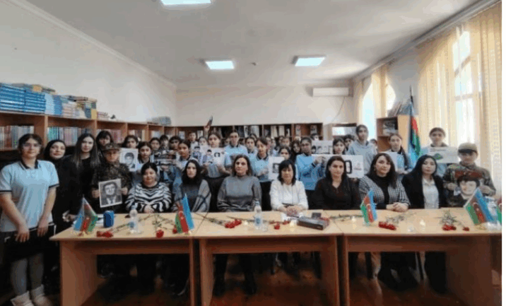 Yasamal rayonunun kitabxanalarında 20 Yanvar şəhidlərinin xatirəsi anıldı – FOTO