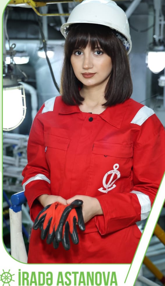 Gənc dənizçi xanım İradə Astanova imtahandan yüksək nəticə əldə etdi