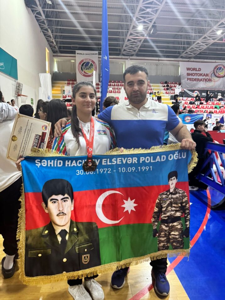 Gənc idmançılar beynəlxalq arenada Azərbaycan bayrağını yüksəklərə qaldırmaqda davam edirlər