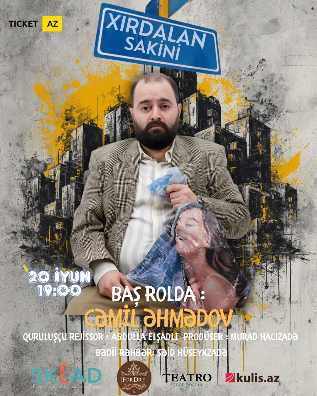 YENİ TAMAŞA HAZIRLANIR !!! Aktyor, bloger Cəmil Əhmədov teat səhnəsində