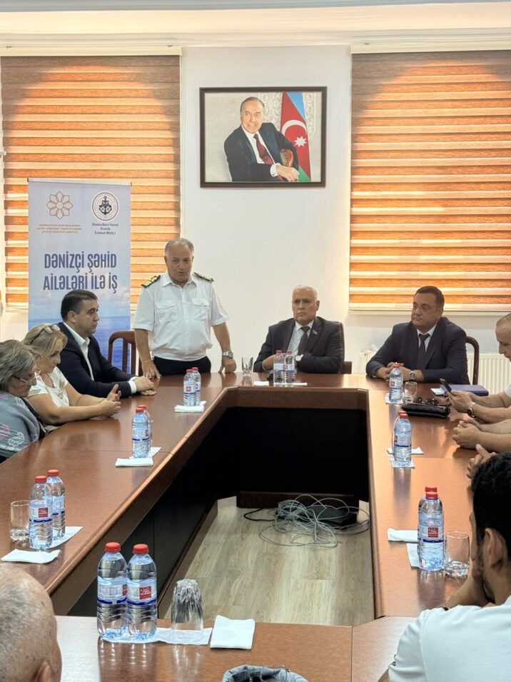 “Dənizçilərə Sosial Dəstək” İctimai Birliyi “Dənizçi şəhid ailələri ilə iş” layihənin ilk tədbirini keçirdi