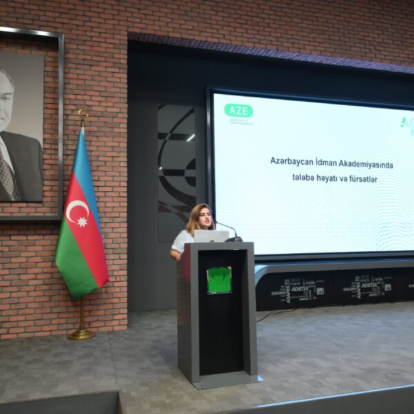 Azərbaycan İdman Akademiyasının Tələbə və könüllülərlə iş şöbəsinin müdiri Nəzrin Ömərzadə ilə müsahibə… Azərbaycan İdman Akademiyasının Tələbə və könüllülərlə iş şöbəsinin müdiri Nəzrin Ömərzadə ilə müsahibə…