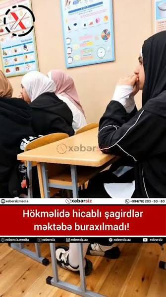 Məktəbdə hicab qaydası tələb olunur, bəs 45–50 şagirdin bir sinifdə oxumasına niyə göz yumulur?